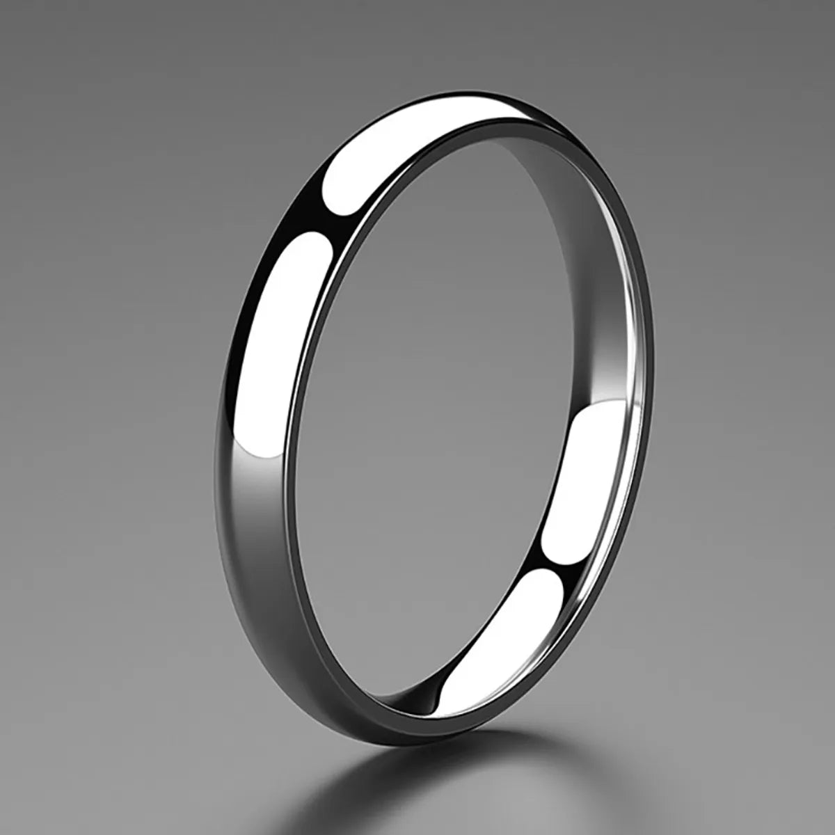 Titanium Steel Simple Style Geometric Rings