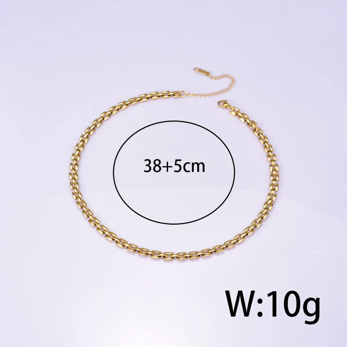 Titanium Steel Simple Style Solid Color Necklace