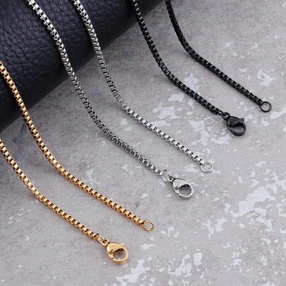 Titanium Steel Simple Style Solid Color Plating Necklace