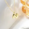 Wholesale Simple Style Streetwear Letter Copper K Gold Plated Pendant Necklace