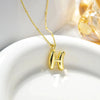 Wholesale Simple Style Streetwear Letter Copper K Gold Plated Pendant Necklace