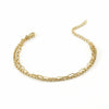 316L Stainless Steel Simple Versatile Double Layer Bracelet And Semi Finished Jewelry Chain