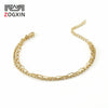 316L Stainless Steel Simple Versatile Double Layer Bracelet And Semi Finished Jewelry Chain