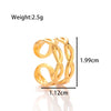 Titanium Steel Simple Versatile Hollow Pattern Ring And Adjustable Bracelet With Electroplating