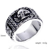 Titanium Steel Skull Ring For Men Electroplated