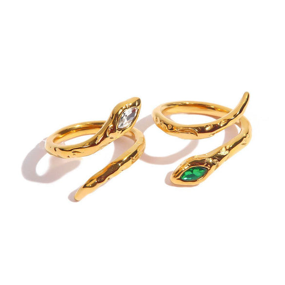 Titanium Steel Snakeshaped Jewelry With Constellation And Zodiac Patterns Electroplated For Women