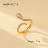 Titanium Steel Snakeshaped Jewelry With Constellation And Zodiac Patterns Electroplated For Women