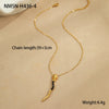 Titanium Steel Snakeshaped Jewelry With Constellation And Zodiac Patterns Electroplated For Women