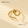 Titanium Steel Snakeshaped Jewelry With Constellation And Zodiac Patterns Electroplated For Women