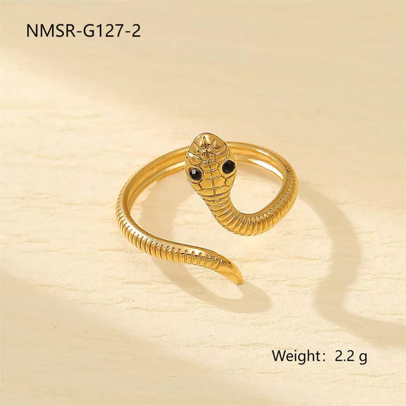 Titanium Steel Snakeshaped Jewelry With Constellation And Zodiac Patterns Electroplated For Women