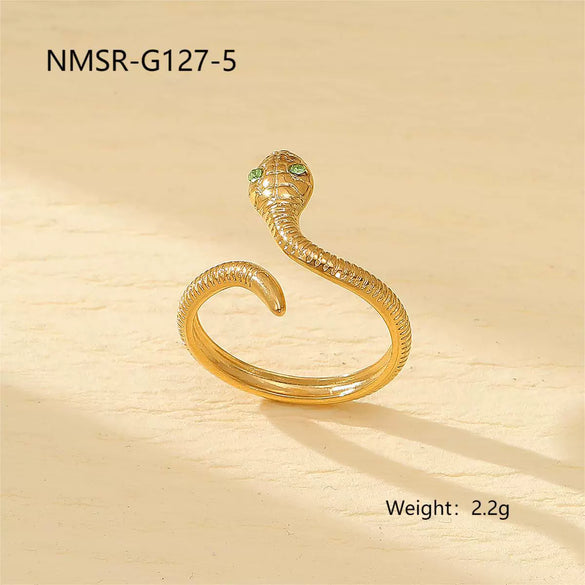 Titanium Steel Snakeshaped Jewelry With Constellation And Zodiac Patterns Electroplated For Women