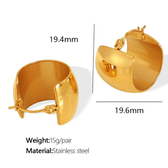 316L Stainless Steel Spherical Fashion Retro Geometric Electroplated Women's Earrings