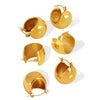 316L Stainless Steel Spherical Fashion Retro Geometric Electroplated Women's Earrings