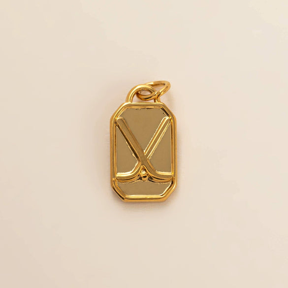 Titanium Steel Sports Pendant Necklace With Geometric Pattern And Vacuum Plating For Women
