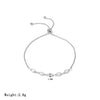 Titanium Steel Stacked Bracelet Geometric Inlaid Zircon Electroplated Light Luxury Women's Jewelry