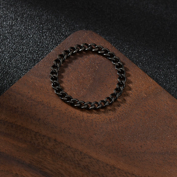 Titanium Steel Stacked Jewelry Geometric Style Electroplated For Women