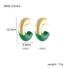 Titanium Steel Stainless Steel C Shape Electroplated Fashion Light Luxury Women's Earrings