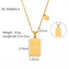 Titanium Steel Stainless Steel Constellation Necklace For Women With Electroplating