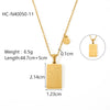 Titanium Steel Stainless Steel Constellation Necklace For Women With Electroplating