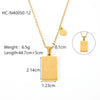 Titanium Steel Stainless Steel Constellation Necklace For Women With Electroplating