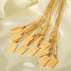 Titanium Steel Stainless Steel Constellation Necklace For Women With Electroplating