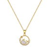 Titanium Steel Stainless Steel Copper Ring Shell Whale Diamond Necklace Unisex Allmatch Clavicle Chain With Geometric Style