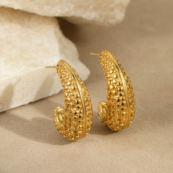 Titanium Steel Stainless Steel Geometric Goldplated Electroplated Women's Earrings