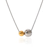 Titanium Steel Stainless Steel Geometric Round Bead Pendant Necklace For Women With Vacuum Plating