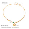 Titanium Steel Stainless Steel Geometric Style Women's Necklace With Electroplating Process
