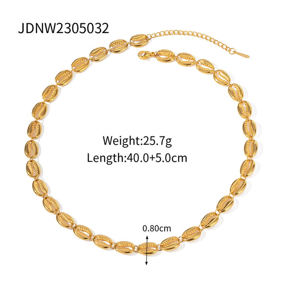 Titanium Steel Stainless Steel Geometric Style Women's Necklace With Electroplating Process