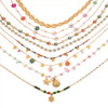 Titanium Steel Stainless Steel Geometric Style Women's Necklace With Electroplating Process