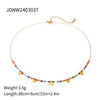 Titanium Steel Stainless Steel Geometric Style Women's Necklace With Electroplating Process