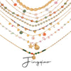 Titanium Steel Stainless Steel Geometric Style Women's Necklace With Electroplating Process