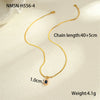 Titanium Steel Stainless Steel Geometric Zircon Pendant Necklace 18K Gold Plated Women's Fashion Minimalist Neck Accessory