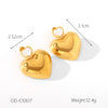 Titanium Steel Stainless Steel Imitation Pearl Love Heartshaped Jewelry Set With Pearls And Vacuum Plated Featuring Love Water Drop And Bell Patterns