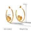 Titanium Steel Stainless Steel Imitation Pearl Love Heartshaped Jewelry Set With Pearls And Vacuum Plated Featuring Love Water Drop And Bell Patterns