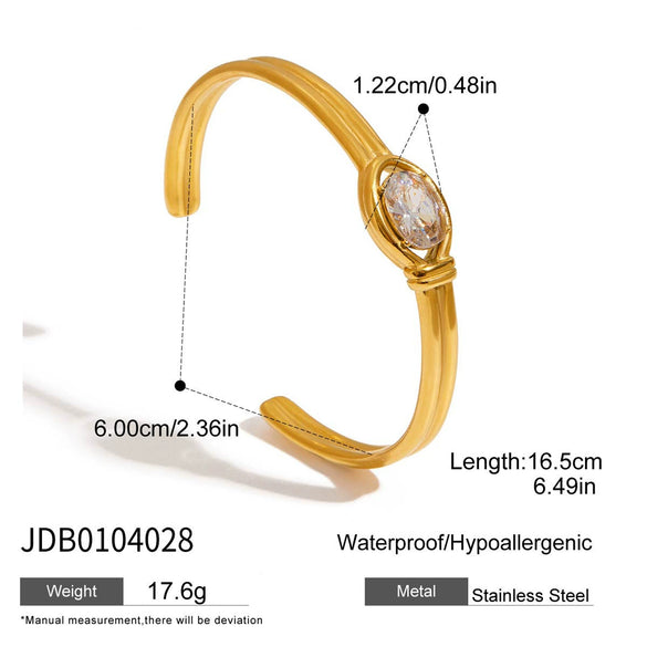 Titanium Steel Stainless Steel Open Bracelet Niche Design Jewelry