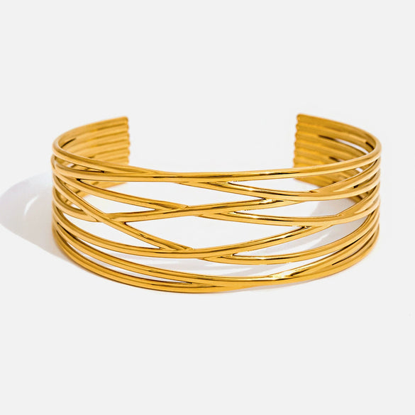 Titanium Steel Stainless Steel Open Bracelet Niche Design Jewelry