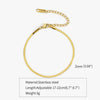 Titanium Steel Stainless Steel Plated 18K Gold Electroplated Women's Bracelet With Wave Geometric Snake Bone Design