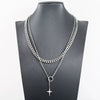 Titanium Steel Star Pendant Clavicle Chain Unisex Cuban Chain Style