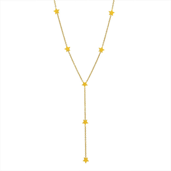 Titanium Steel Star Shaped Electroplated Fashion Minimalist Women's Clavicle Chain Jewelry