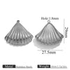 Titanium Steel Starfish Conch Pendant Necklace Accessories Electroplating