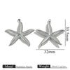 Titanium Steel Starfish Conch Pendant Necklace Accessories Electroplating
