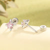 Titanium Steel Starshaped Zirconia Earrings For Women Versatile Style