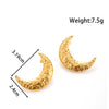Titanium Steel Sweet Bow Heart Shape Light Luxury Earrings With Electroplating
