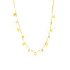 Titanium Steel Sweet Style Disc And Bead Chain Waist Chain With Diamond Pendant For Women