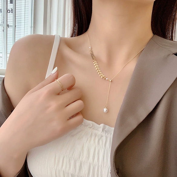 Titanium Steel Threepiece Jewelry Set With Geometric Pattern And Electroplating Design Cold Style Simple Include Necklace Earrings Bracelet