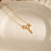 Titanium Steel Tree Of Life Colorful Zircon Electroplated Women's Necklace