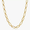 Titanium Steel Twelve Constellation Mixed Gemstone Inlay O Chain Necklace For Women Electroplated