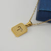 316L Stainless Steel Twelve Constellation Pendant Necklace For Women With Sand Glitter Powder And Vacuum Plating